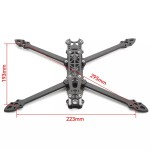 Mark4 7inch 295mm Drone Carbon Fiber Frame With 5mm Arm and Red Print Parts